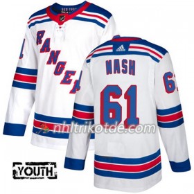 New York Rangers Trikot Rick Nash 61 Adidas 2017-2018 Weiß Authentic - Kinder